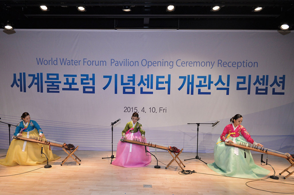 Korean Traditional Music performance at the World Water Forum Pavilion opening ceremony reception